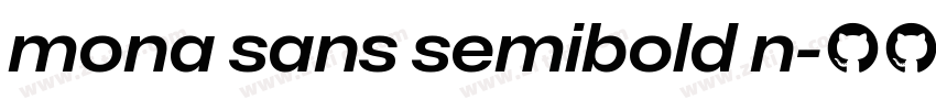 mona sans semibold n字体转换